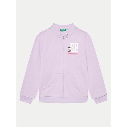United Colors Of Benetton Bluza 3J70G5037 Fioletowy Regular Fit ze sklepu MODIVO w kategorii Bluzy chłopięce - zdjęcie 181089079