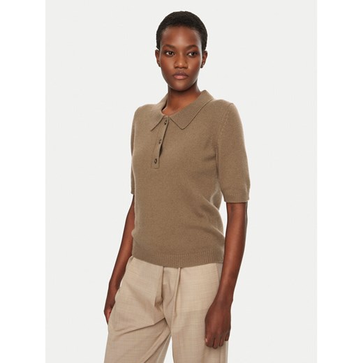 Herskind Sweter Alberto 5417974 Brązowy Regular Fit ze sklepu MODIVO w kategorii Swetry damskie - zdjęcie 181089137