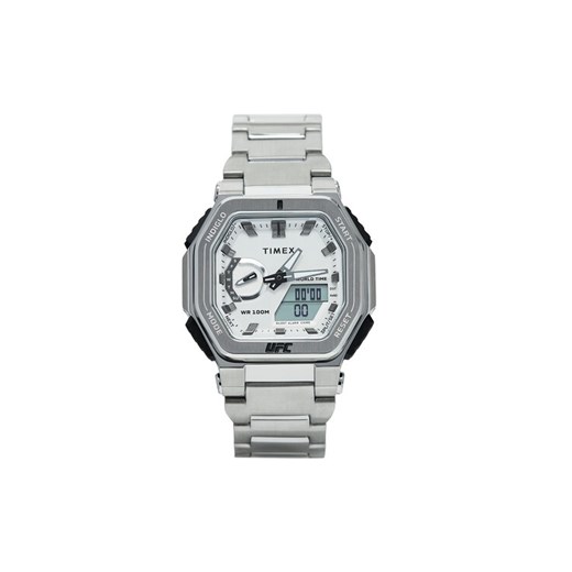 Timex Zegarek UFC Strength Colossus TW2V84700 Srebrny ze sklepu MODIVO w kategorii Zegarki - zdjęcie 181089397