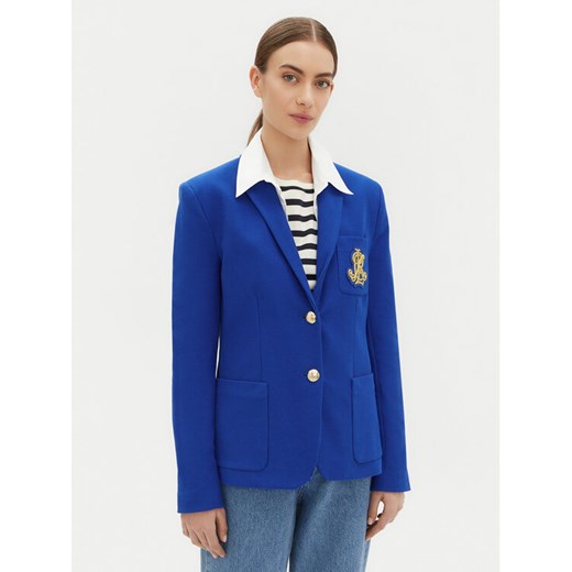 LAUREN RALPH LAUREN Marynarka 200797305019 Niebieski Slim Fit ze sklepu MODIVO w kategorii Marynarki damskie - zdjęcie 181090139