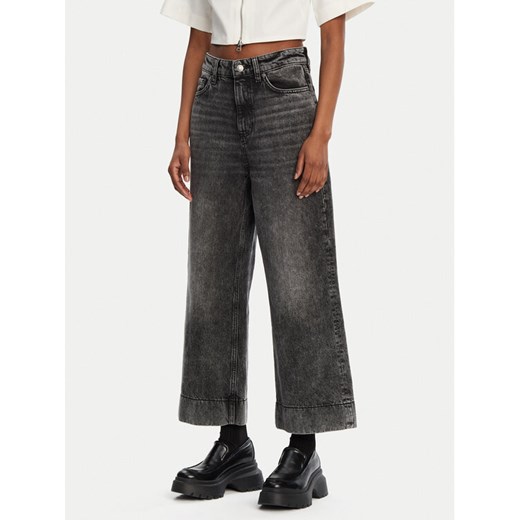 HUGO Jeansy Gevane 50530309 Czarny Wide Leg ze sklepu MODIVO w kategorii Jeansy damskie - zdjęcie 181090239