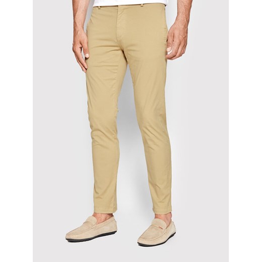 Hugo Chinosy David222D 50468314 Beżowy Slim Fit 30_32 MODIVO