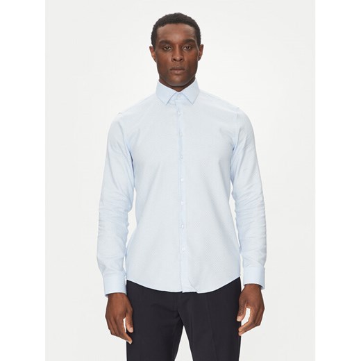 Calvin Klein Koszula K10K114360 Błękitny Slim Fit ze sklepu MODIVO w kategorii Koszule męskie - zdjęcie 181090349