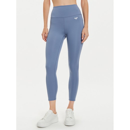Roxy Legginsy Heart Into It ERJNP03488 Niebieski Slim Fit ze sklepu MODIVO w kategorii Spodnie damskie - zdjęcie 181091476