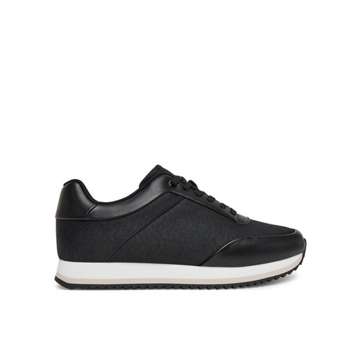Calvin Klein Sneakersy Runner Lace Up - Jacq HW0HW02413 Czarny ze sklepu MODIVO w kategorii Buty sportowe damskie - zdjęcie 181092148