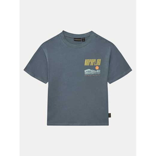 Napapijri T-Shirt S-Sella NP0A4IGX S Niebieski Regular Fit ze sklepu MODIVO w kategorii T-shirty chłopięce - zdjęcie 181092977
