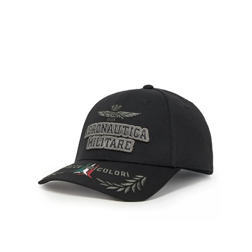 Aeronautica Militare Czapka z daszkiem 251HA1104CT2261 Czarny ze sklepu MODIVO w kategorii Czapki z daszkiem męskie - zdjęcie 181094308