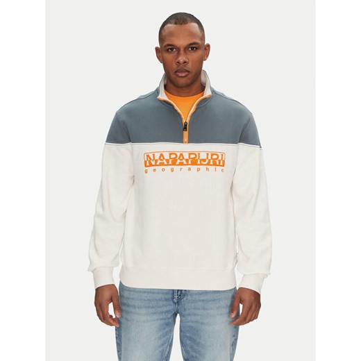 Napapijri Bluza B-Saturnia NP0A4ICHN1A1 Biały Regular Fit Napapijri XL MODIVO