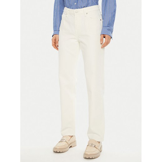 Tommy Hilfiger Jeansy WW0WW44331 Biały Regular Fit ze sklepu MODIVO w kategorii Jeansy damskie - zdjęcie 181098696