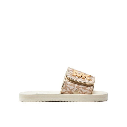MICHAEL KORS KIDS Klapki MK100946 Beżowy ze sklepu MODIVO w kategorii Klapki dziecięce - zdjęcie 181099406