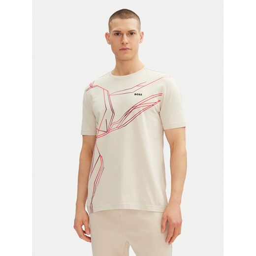 BOSS T-Shirt Beetle 50542048 Beżowy Regular Fit ze sklepu MODIVO w kategorii T-shirty męskie - zdjęcie 181100227