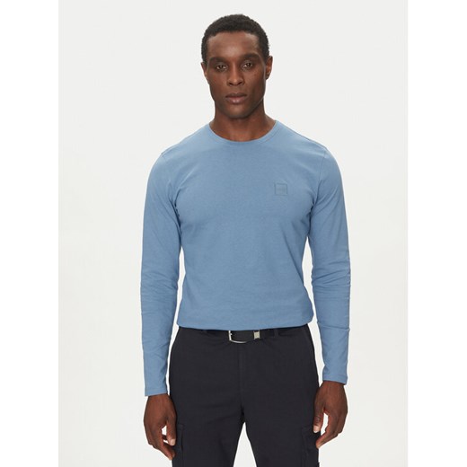 BOSS Longsleeve Tacks 50512111 Niebieski Regular Fit ze sklepu MODIVO w kategorii T-shirty męskie - zdjęcie 181100297