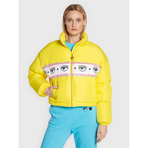Chiara Ferragni Kurtka puchowa 73CBUD03 Żółty Relaxed Fit Chiara Ferragni 46 MODIVO