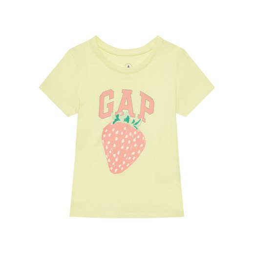 Gap T-Shirt 710285-03 Żółty Regular Fit ze sklepu MODIVO w kategorii Bluzki dziewczęce - zdjęcie 181104327