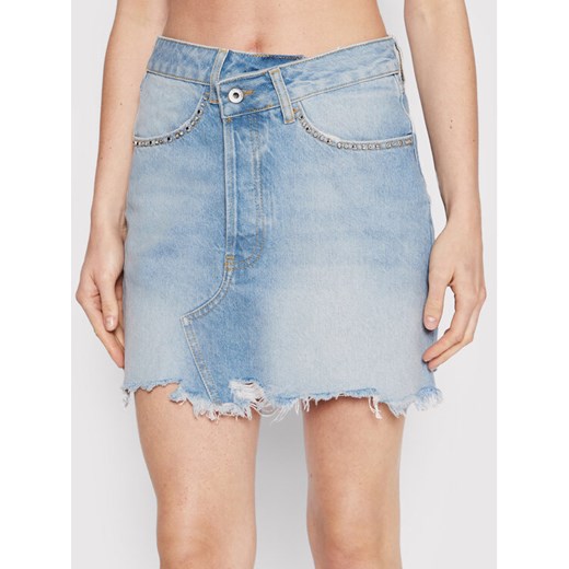 Liu Jo Spódnica jeansowa UA2114 DS494 Niebieski Slim Fit ze sklepu MODIVO w kategorii Spódnice - zdjęcie 181104475
