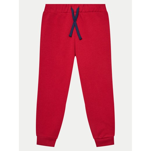 United Colors Of Benetton Spodnie dresowe 3J70GF010 Czerwony Regular Fit ze sklepu MODIVO w kategorii Spodnie dziewczęce - zdjęcie 181104749