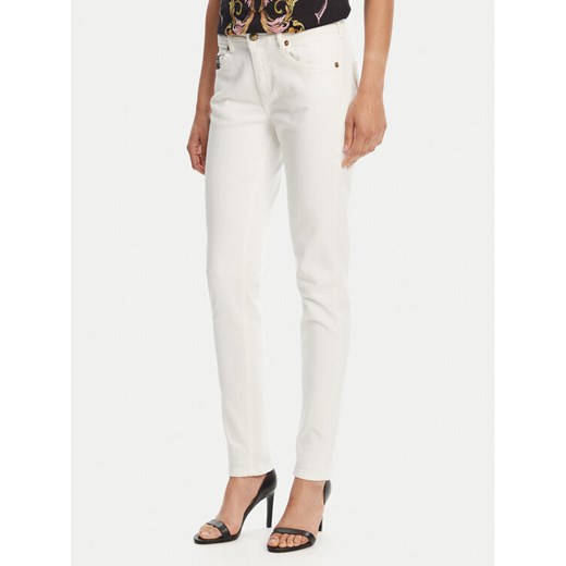 Versace Jeans Couture Jeansy 78HAB5K1 Biały Skinny Fit ze sklepu MODIVO w kategorii Jeansy damskie - zdjęcie 181106377