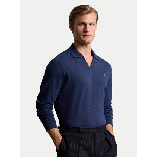 Polo Ralph Lauren Sweter 710922252003 Granatowy Custom Slim Fit ze sklepu MODIVO w kategorii Swetry męskie - zdjęcie 181107838