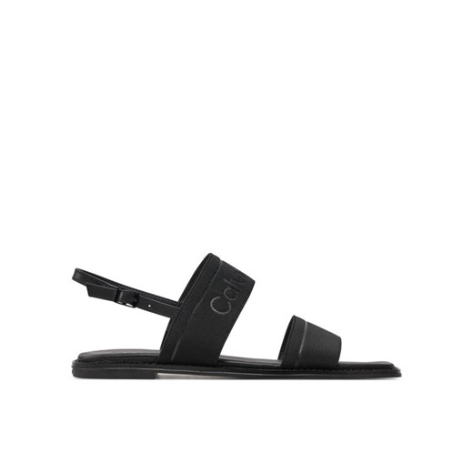 Calvin Klein Sandały Flat Sandal He HW0HW01990 Czarny Calvin Klein 37 MODIVO
