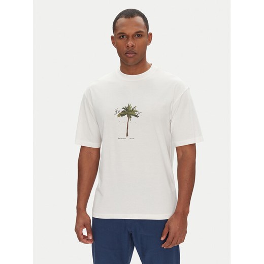 HUGO T-Shirt Duwom 50538972 Écru Relaxed Fit M MODIVO