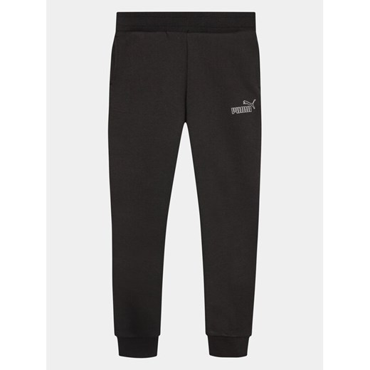 Puma Spodnie dresowe Ess+ Animal 676422 Czarny Regular Fit ze sklepu MODIVO w kategorii Spodnie chłopięce - zdjęcie 181110407