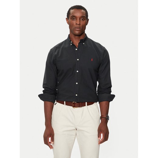 Polo Ralph Lauren Koszula Bsr 710772288 Czarny Slim Fit ze sklepu MODIVO w kategorii Koszule męskie - zdjęcie 181110535