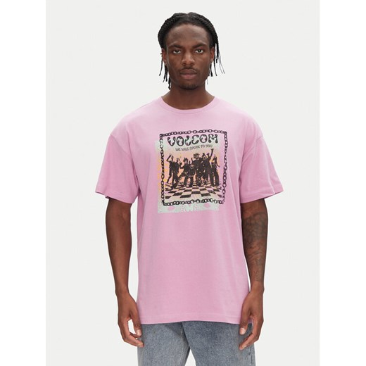 Volcom T-Shirt Filip Rygalski A4312506 Różowy Loose Fit ze sklepu MODIVO w kategorii T-shirty męskie - zdjęcie 181112186