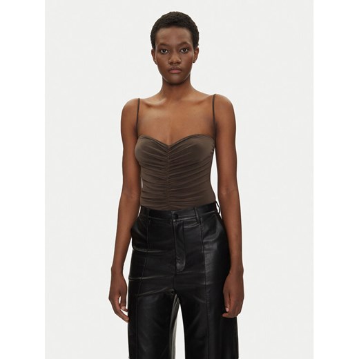 NORMA KAMALI Body KK424XPLH21823 Brązowy Regular Fit Norma Kamali M MODIVO
