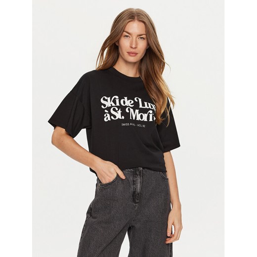 ViCOLO T-Shirt RS0052 Czarny Regular Fit ze sklepu MODIVO w kategorii Bluzki damskie - zdjęcie 181116176