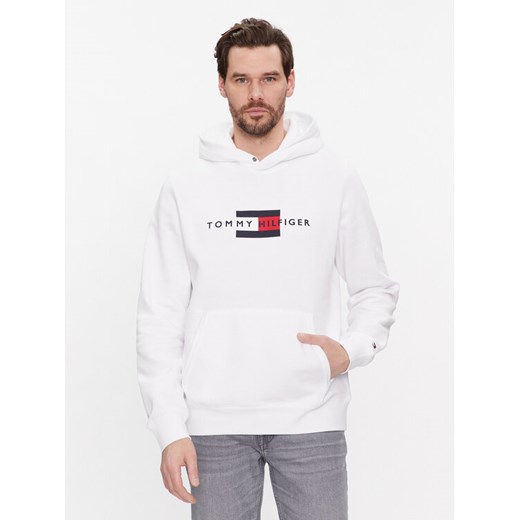 Tommy Hilfiger Bluza MW0MW37861 Biały Regular Fit ze sklepu MODIVO w kategorii Bluzy męskie - zdjęcie 181116595