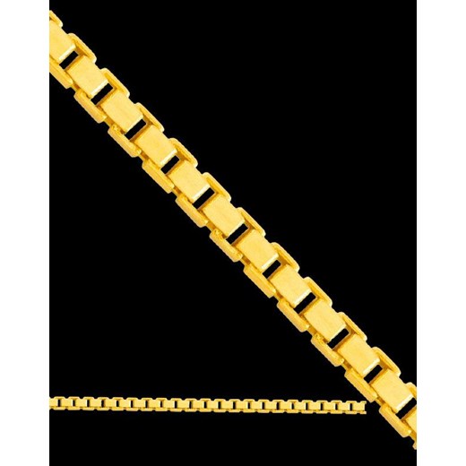 Bransoletka łańcuszkowa złota 19cm jubiler-pl czarny 