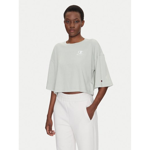 Champion T-Shirt Icons Washed Look 118023 Zielony Loose Fit ze sklepu MODIVO w kategorii Bluzki damskie - zdjęcie 181120238