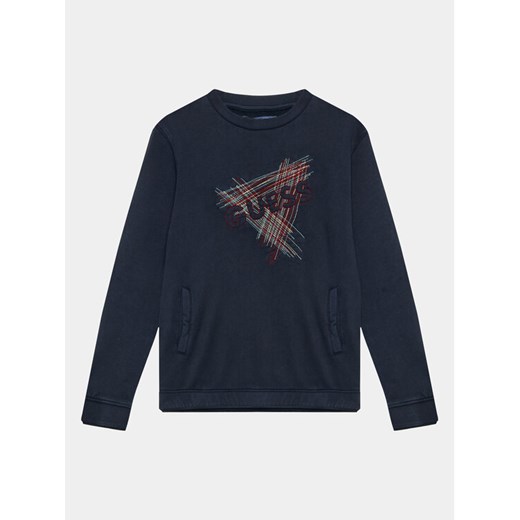 Guess Bluza L3BQ03 KAD74 Granatowy Regular Fit ze sklepu MODIVO w kategorii Bluzy chłopięce - zdjęcie 181121158