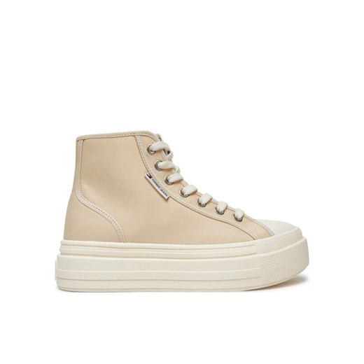 Tommy Jeans Trampki Foxing EN0EN02704 Beżowy ze sklepu MODIVO w kategorii Trampki damskie - zdjęcie 181121395