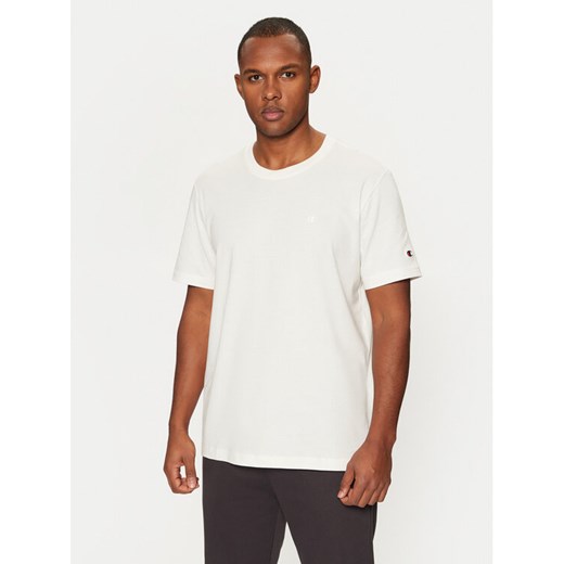 Champion T-Shirt 220278 Biały Standard Fit ze sklepu MODIVO w kategorii T-shirty męskie - zdjęcie 181121629