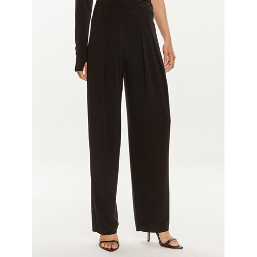 NORMA KAMALI Spodnie materiałowe KK4237PLC32001 Czarny Relaxed Fit ze sklepu MODIVO w kategorii Spodnie damskie - zdjęcie 181121745