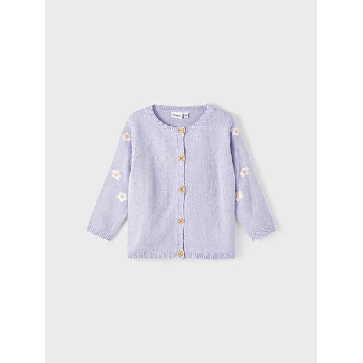 NAME IT Kardigan 13212003 Fioletowy Regular Fit ze sklepu MODIVO w kategorii Bluzy i swetry - zdjęcie 181122719