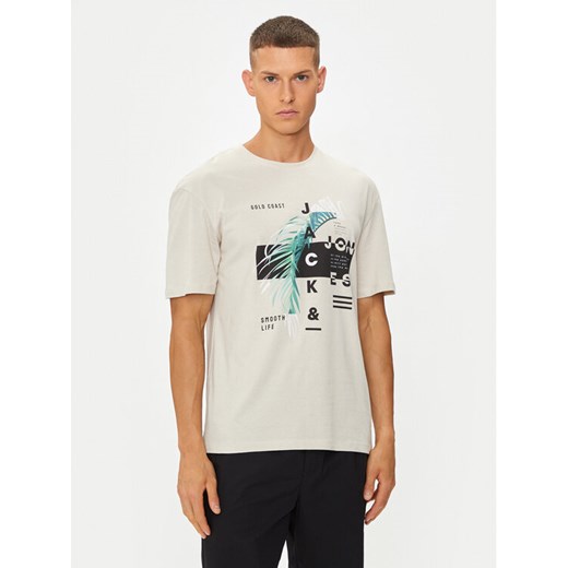 Jack&Jones T-Shirt Jjclarc 12247768 Beżowy Relaxed Fit ze sklepu MODIVO w kategorii T-shirty męskie - zdjęcie 181123376