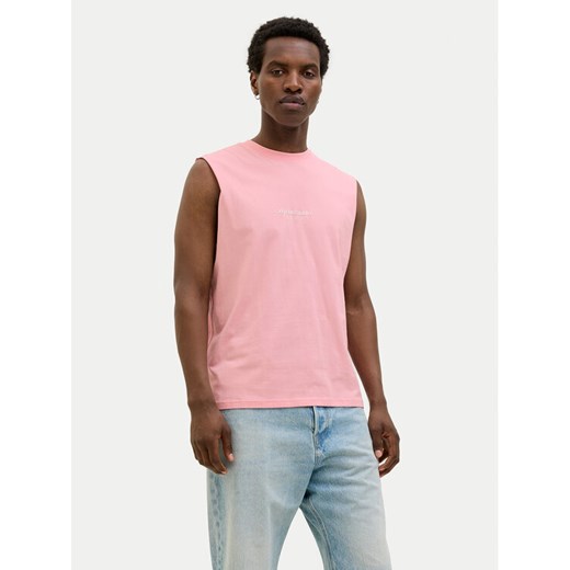 Jack&Jones Tank top Vesterbro 12250430 Różowy Oversize ze sklepu MODIVO w kategorii T-shirty męskie - zdjęcie 181123537