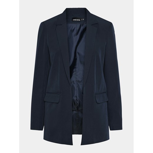 Pieces Marynarka Bossy 17114792 Granatowy Oversize ze sklepu MODIVO w kategorii Marynarki damskie - zdjęcie 181125086