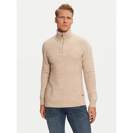 Baldessarini Sweter B4 30066/000/5174 Beżowy Regular Fit ze sklepu MODIVO w kategorii Swetry męskie - zdjęcie 181125237