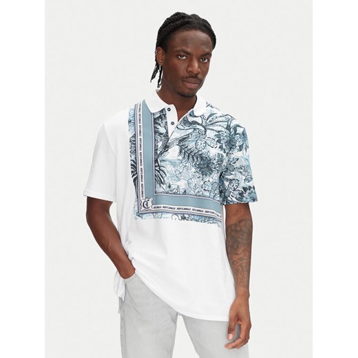Just Cavalli Polo 78OAGE15 Niebieski Regular Fit ze sklepu MODIVO w kategorii T-shirty męskie - zdjęcie 181126225