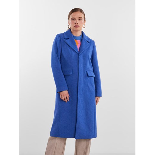YAS Płaszcz przejściowy 26030713 Niebieski Regular Fit ze sklepu MODIVO w kategorii Płaszcze damskie - zdjęcie 181126517