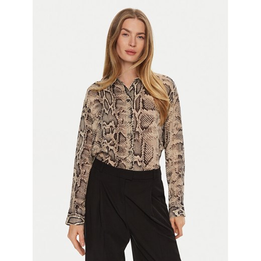 Sisley Koszula 5YBMLQ07F Beżowy Regular Fit ze sklepu MODIVO w kategorii Koszule damskie - zdjęcie 181126866