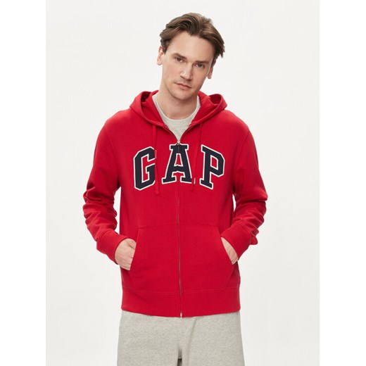 Gap Bluza 868454-03 Czerwony Regular Fit ze sklepu MODIVO w kategorii Bluzy męskie - zdjęcie 181130866