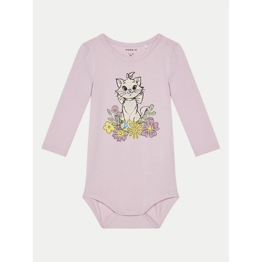NAME IT Body dziecięce 13238194 Różowy Regular Fit ze sklepu MODIVO w kategorii Body niemowlęce - zdjęcie 181131526
