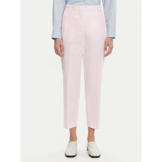 Tommy Hilfiger Chinosy WW0WW40504 Różowy Straight Fit ze sklepu MODIVO w kategorii Spodnie damskie - zdjęcie 181132009