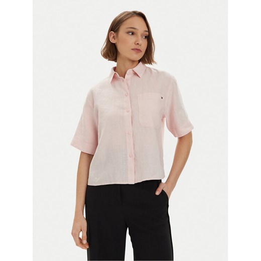 Tommy Hilfiger Koszula WW0WW41392 Różowy Relaxed Fit Tommy Hilfiger 38 MODIVO