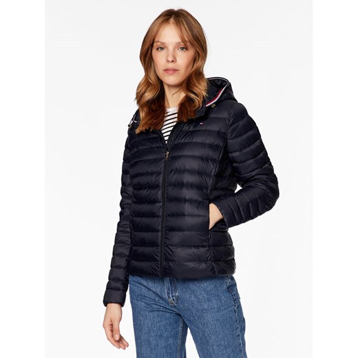 Tommy Hilfiger Kurtka puchowa Heritage WW0WW34299 Granatowy Regular Fit ze sklepu MODIVO w kategorii Kurtki damskie - zdjęcie 181133356