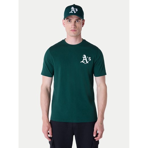 New Era T-Shirt Oakland Athletics MLB Pennant Graphic 60596214 Zielony Regular New Era M MODIVO